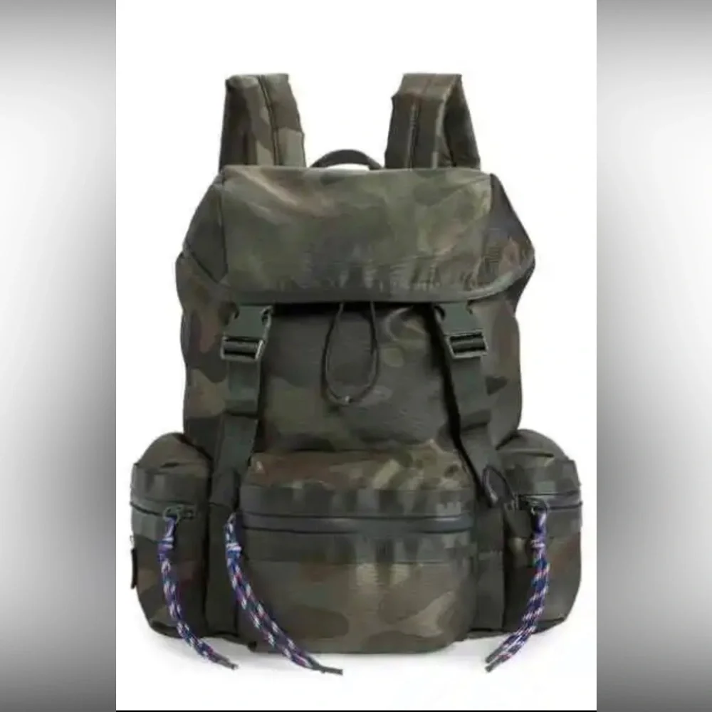 Rebecca minkoff nylon backpack downtown green camo